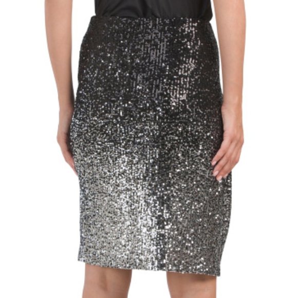 Cable & Gauge | Sequin Midi Pencil Skirt (Matching Item Available) | NWT - Picture 5 of 6